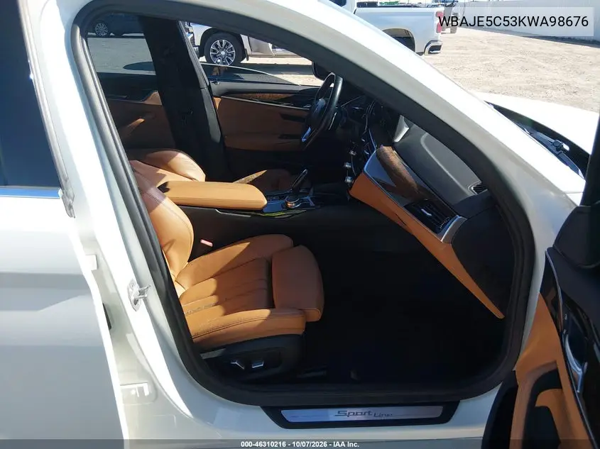 2019 BMW 5ER VIN WBAJE5C53KWA98676 — фото 5