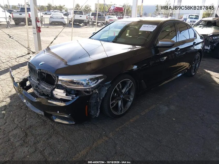 2019 BMW 5ER VIN WBAJB9C58KB287845 — фото 2