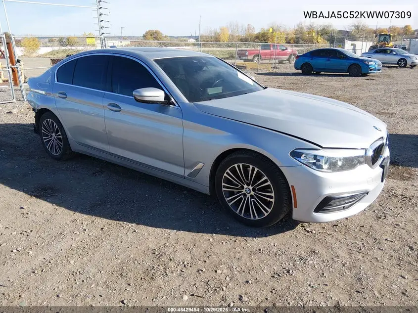 BMW 5ER 2019, VIN WBAJA5C52KWW07309