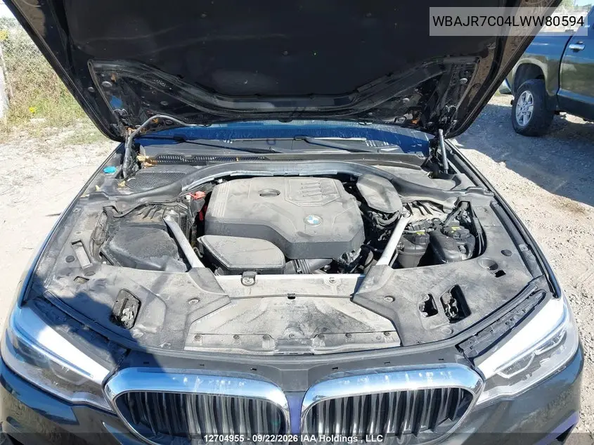 2020 BMW 5ER VIN WBAJR7C04LWW80594 — фото 10