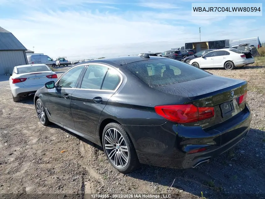2020 BMW 5ER VIN WBAJR7C04LWW80594 — фото 3