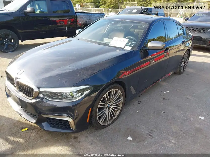 2020 BMW 5ER VIN WBAJS7C02LBN95992 — фото 2