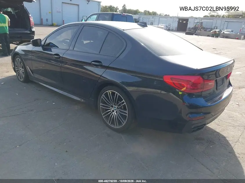 2020 BMW 5ER VIN WBAJS7C02LBN95992 — фото 3