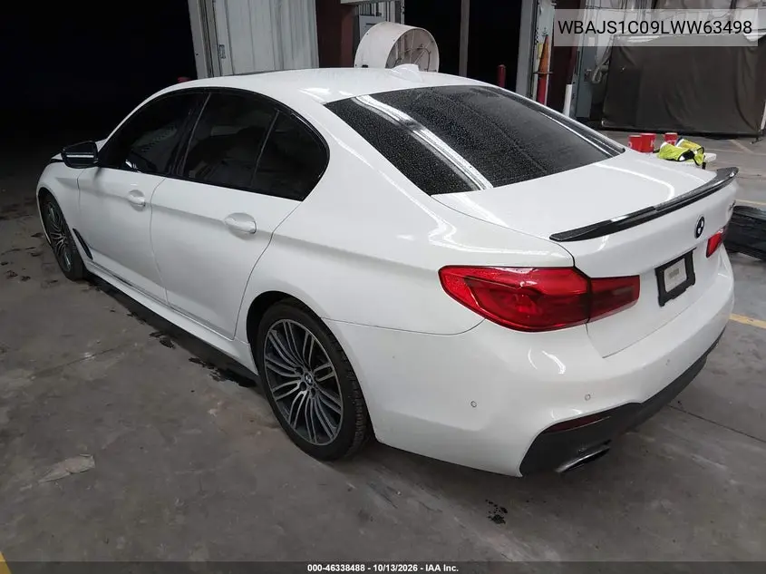 2020 BMW 5ER VIN WBAJS1C09LWW63498 — фото 3