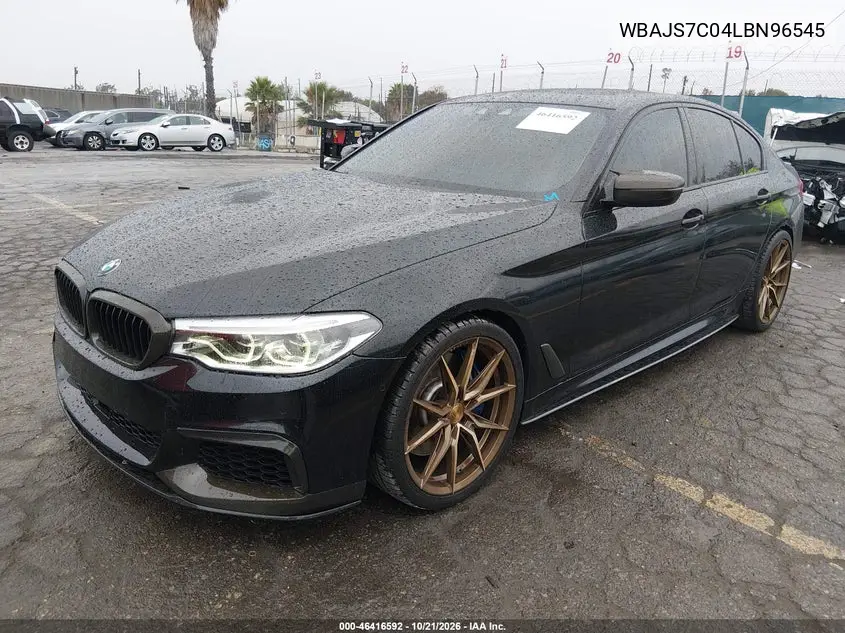 2020 BMW 5ER VIN WBAJS7C04LBN96545 — фото 2
