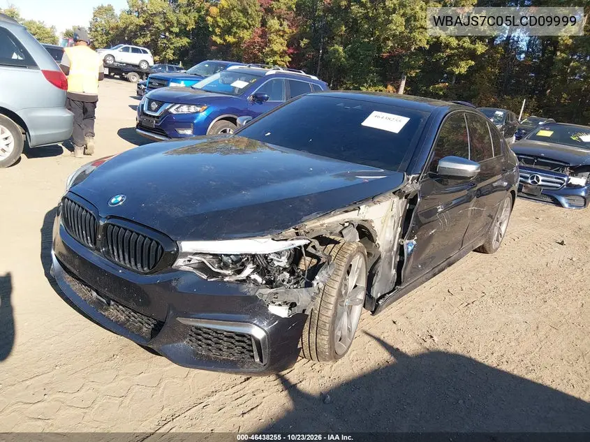 2020 BMW 5ER VIN WBAJS7C05LCD09999 — фото 2