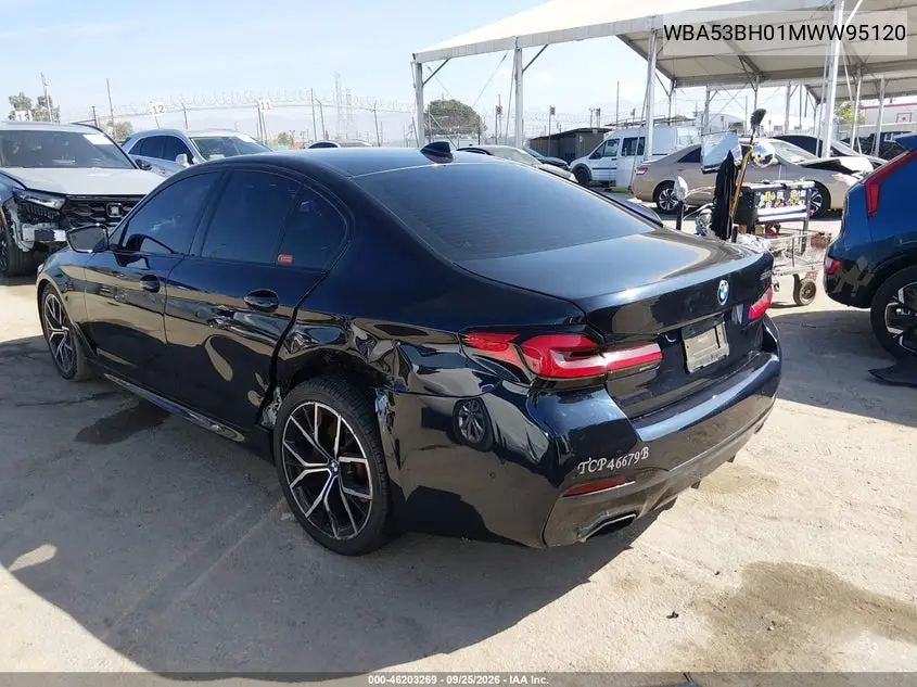 2021 BMW 5ER VIN WBA53BH01MWW95120 — фото 3