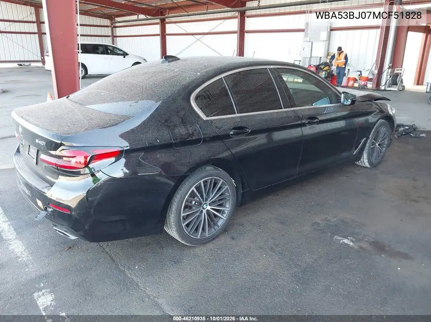 2021 BMW 5ER VIN WBA53BJ07MCF51828 — фото 4