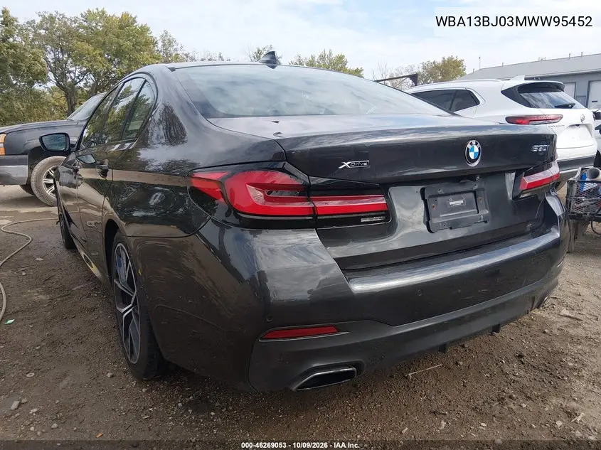 2021 BMW 5ER VIN WBA13BJ03MWW95452 — фото 3