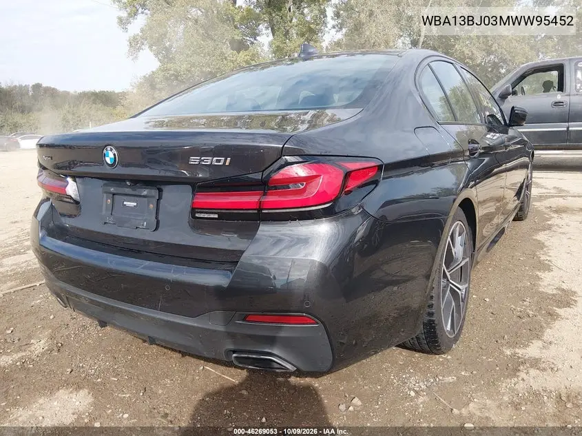 2021 BMW 5ER VIN WBA13BJ03MWW95452 — фото 4
