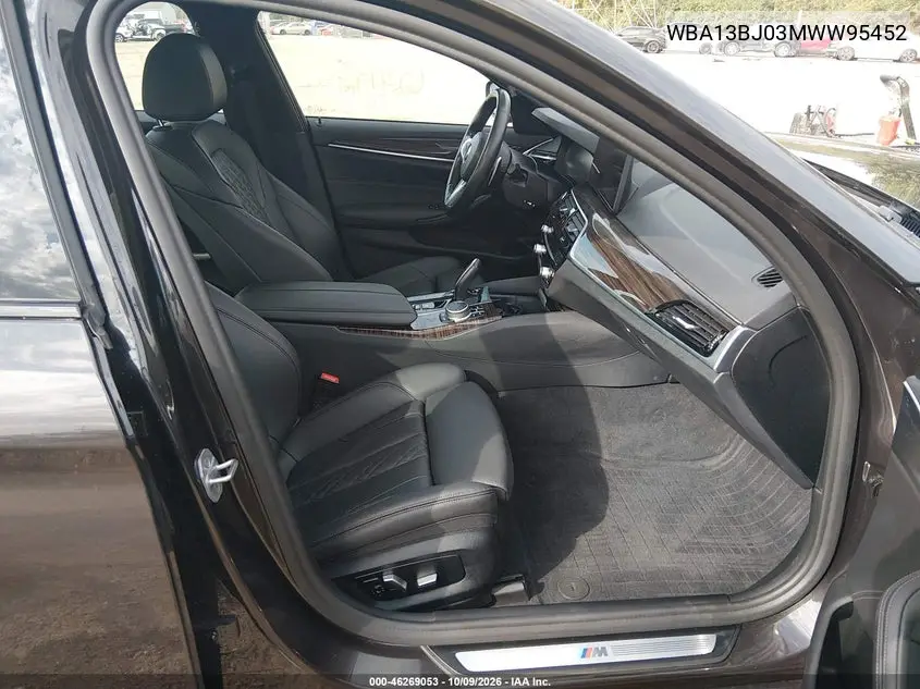 2021 BMW 5ER VIN WBA13BJ03MWW95452 — фото 5