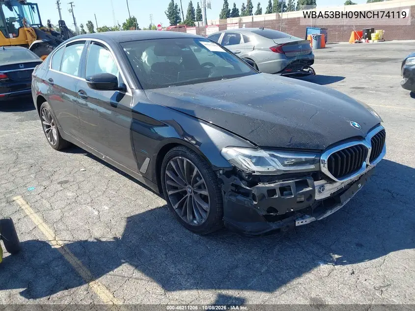 BMW 5ER 2022, VIN WBA53BH09NCH74119
