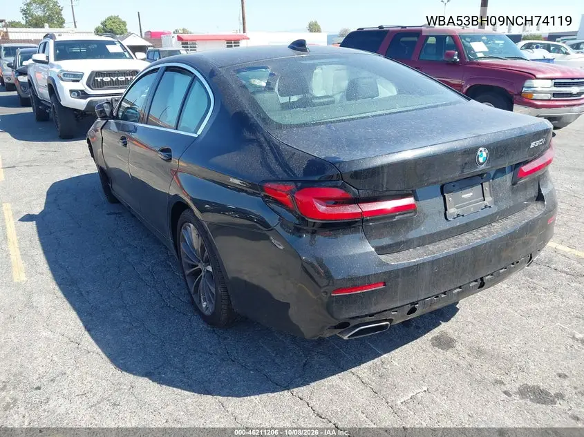2022 BMW 5ER VIN WBA53BH09NCH74119 — фото 3