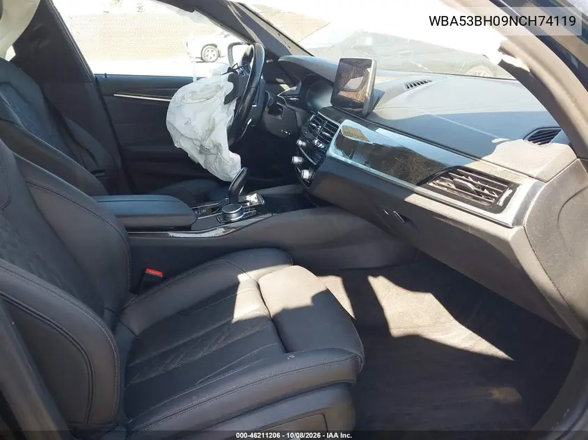 2022 BMW 5ER VIN WBA53BH09NCH74119 — фото 5