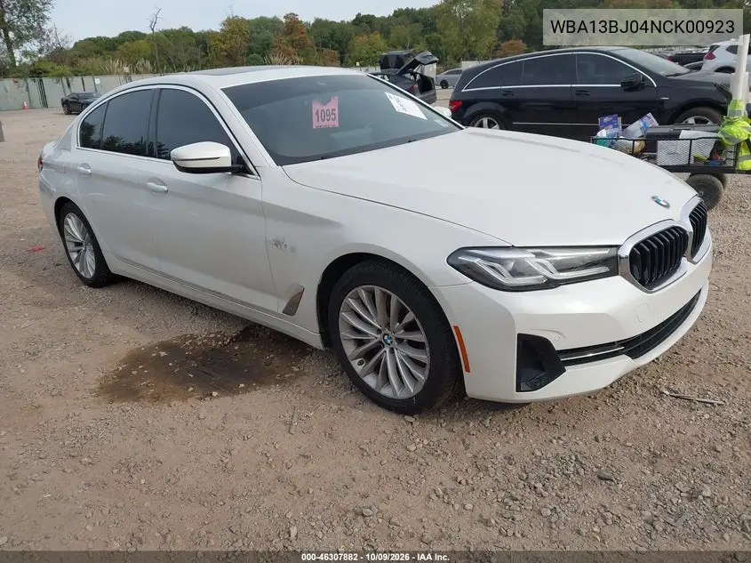 BMW 5ER 2022, VIN WBA13BJ04NCK00923