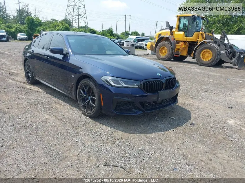BMW 5ER 2023, VIN WBA33AG06PCM03986