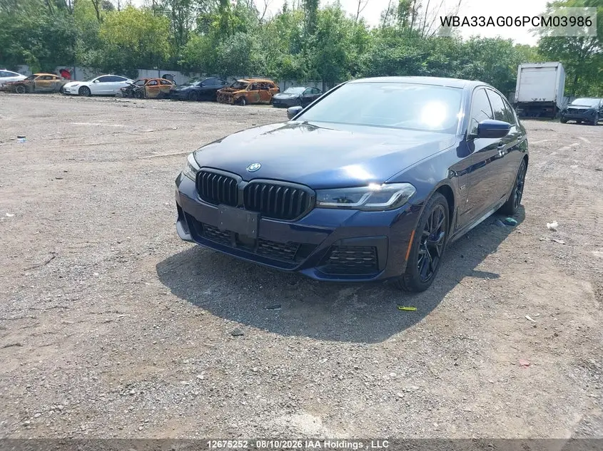 2023 BMW 5ER VIN WBA33AG06PCM03986 — фото 2