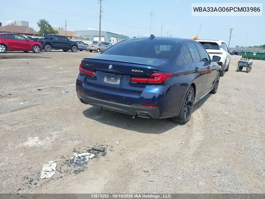 2023 BMW 5ER VIN WBA33AG06PCM03986 — фото 4