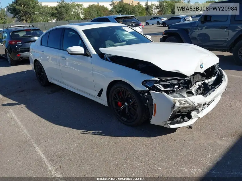 BMW 5ER 2023, VIN WBA53BJ08PWY20984