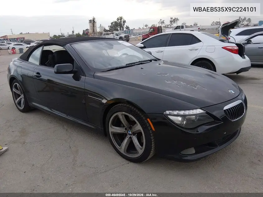 BMW 6ER 2009, VIN WBAEB535X9C224101