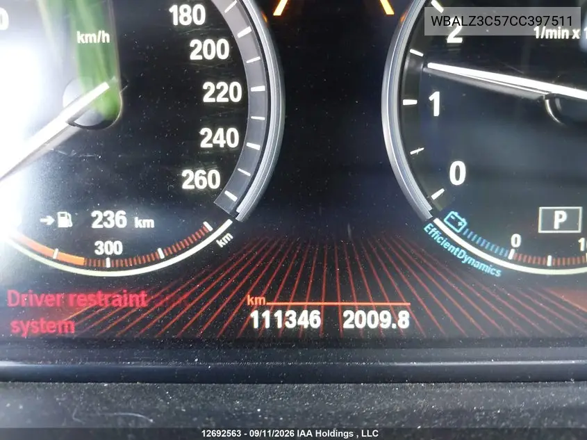 2012 BMW 6ER VIN WBALZ3C57CC397511 — фото 15