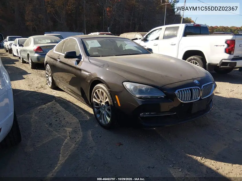 BMW 6ER 2013, VIN WBAYM1C55DDZ02367