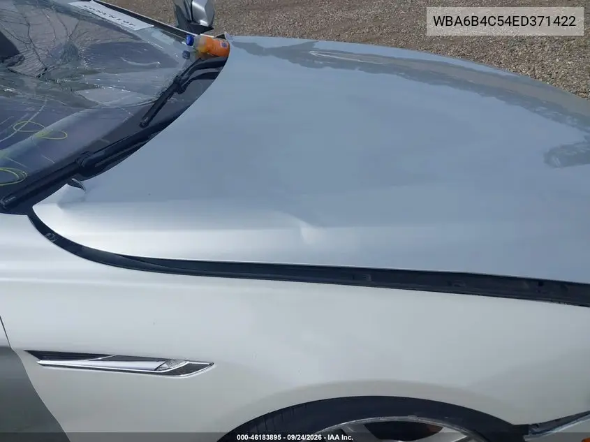 BMW 6ER 2014, VIN WBA6B4C54ED371422
