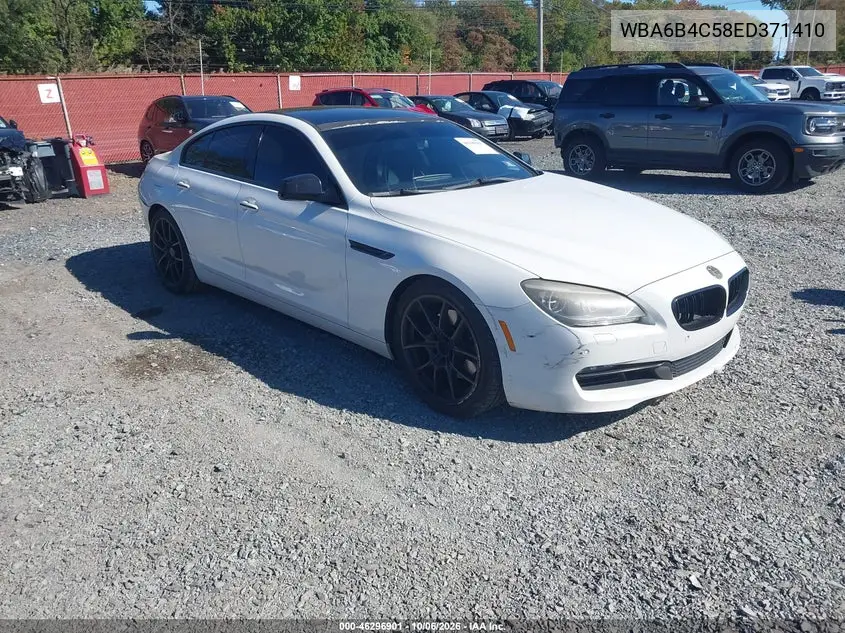 BMW 6ER 2014, VIN WBA6B4C58ED371410