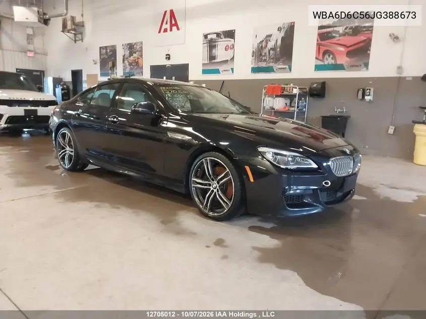 BMW 6ER 2018, VIN WBA6D6C56JG388673