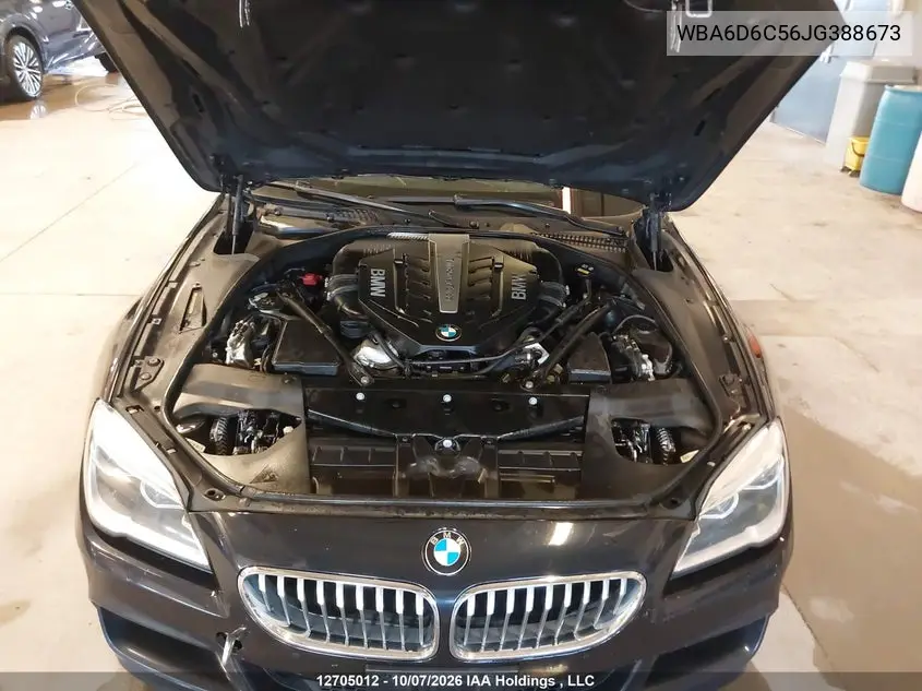 2018 BMW 6ER VIN WBA6D6C56JG388673 — фото 10