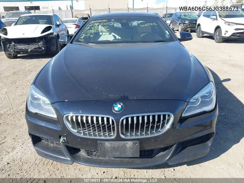 2018 BMW 6ER VIN WBA6D6C56JG388673 — фото 12