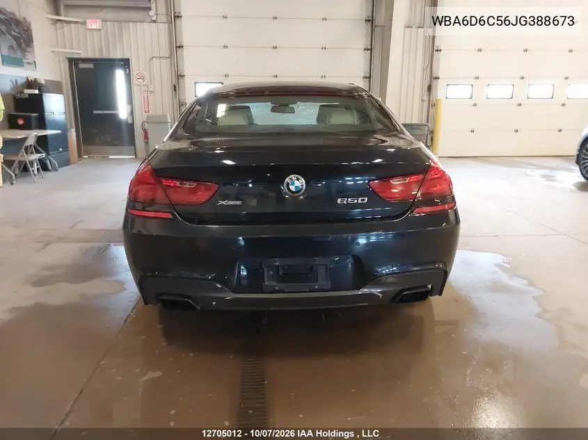 2018 BMW 6ER VIN WBA6D6C56JG388673 — фото 16