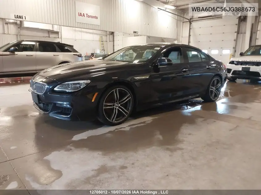 2018 BMW 6ER VIN WBA6D6C56JG388673 — фото 2