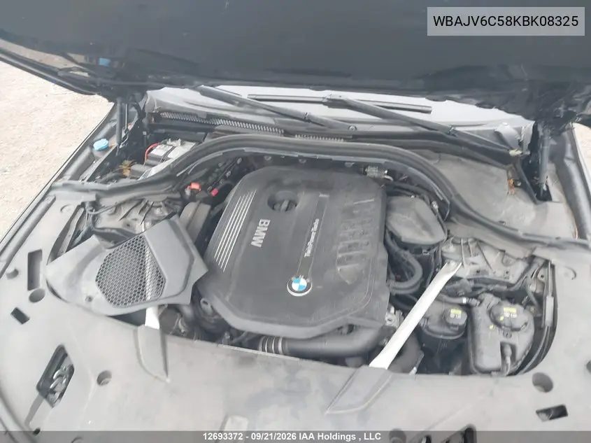 2019 BMW 6ER VIN WBAJV6C58KBK08325 — фото 10