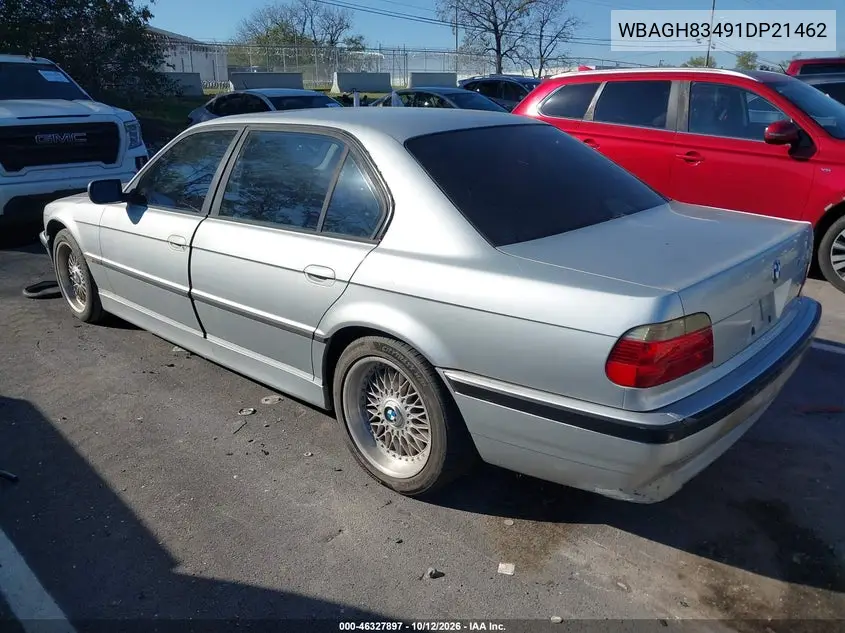 2001 BMW 7ER VIN WBAGH83491DP21462 — фото 3