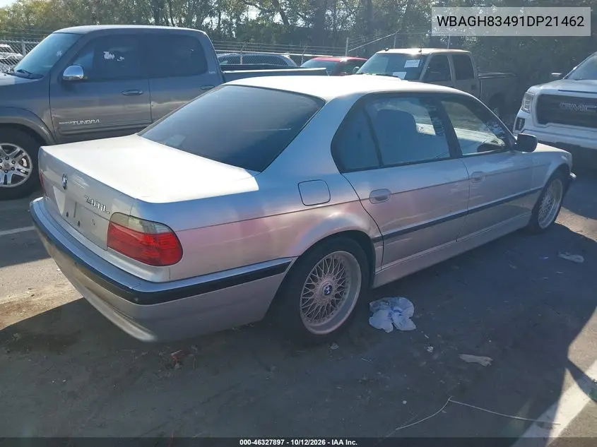 2001 BMW 7ER VIN WBAGH83491DP21462 — фото 4