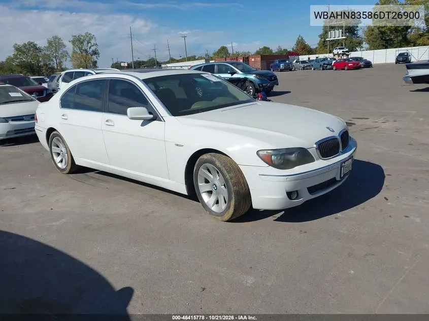 BMW 7ER 2006, VIN WBAHN83586DT26900