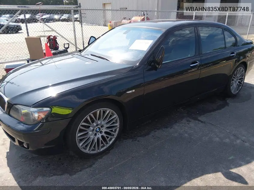 2008 BMW 7ER VIN WBAHN835X8DT87748 — фото 2
