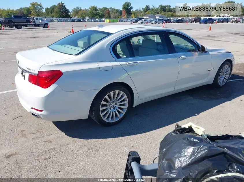 2009 BMW 7ER VIN WBAKB83579CY58681 — фото 4
