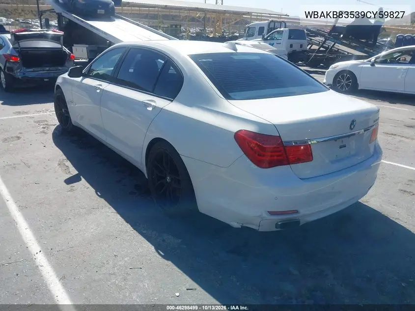 2009 BMW 7ER VIN WBAKB83539CY59827 — фото 3
