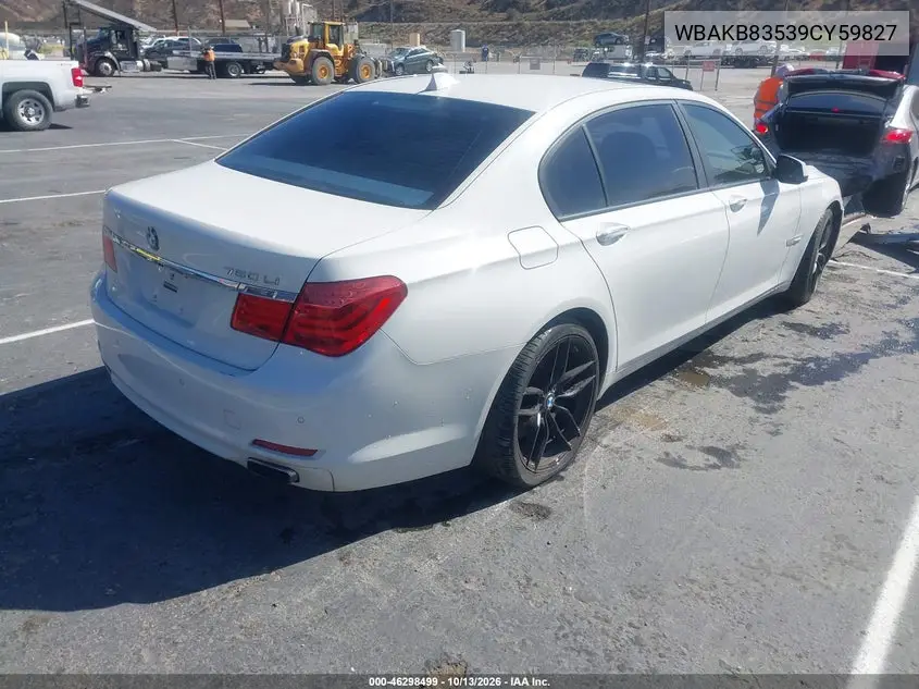 2009 BMW 7ER VIN WBAKB83539CY59827 — фото 4