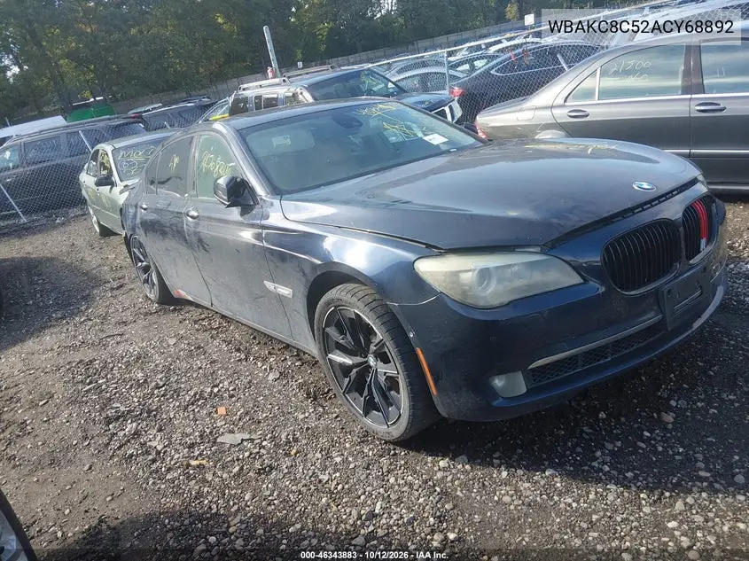 BMW 7ER 2010, VIN WBAKC8C52ACY68892