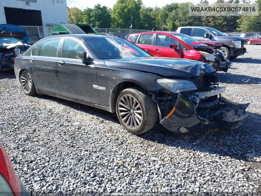 BMW 7ER 2011, VIN WBAKB4C5XBC574816