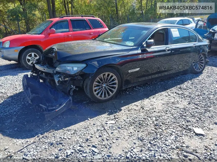 2011 BMW 7ER VIN WBAKB4C5XBC574816 — фото 2