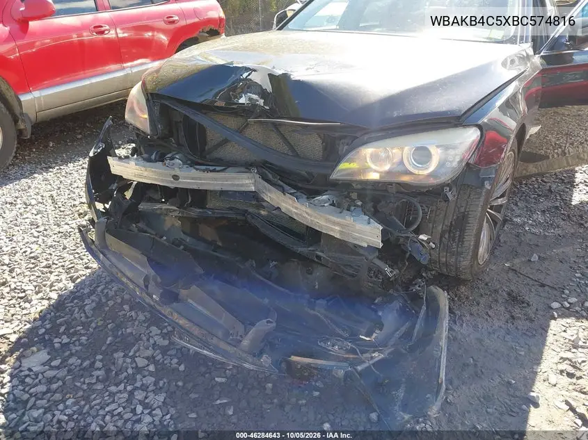 2011 BMW 7ER VIN WBAKB4C5XBC574816 — фото 6