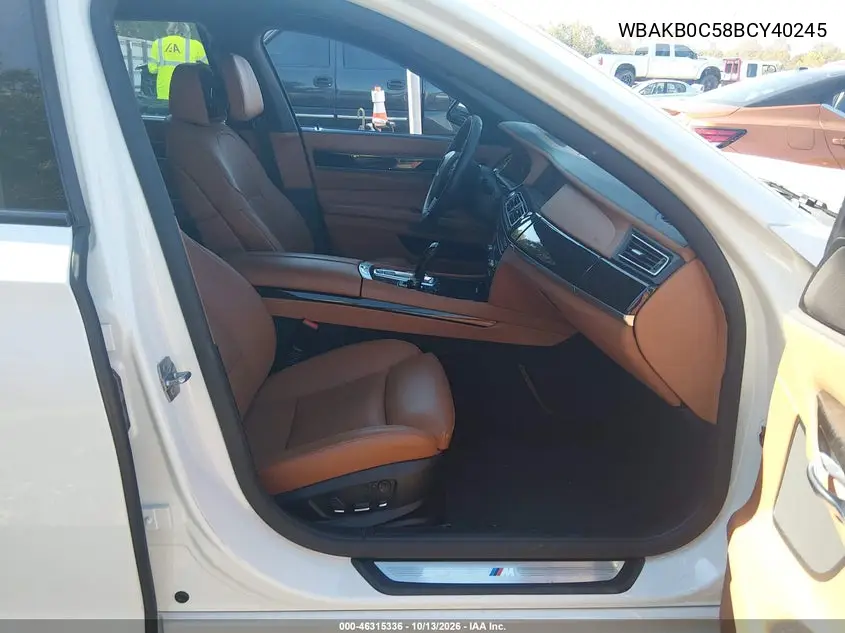 2011 BMW 7ER VIN WBAKB0C58BCY40245 — фото 5