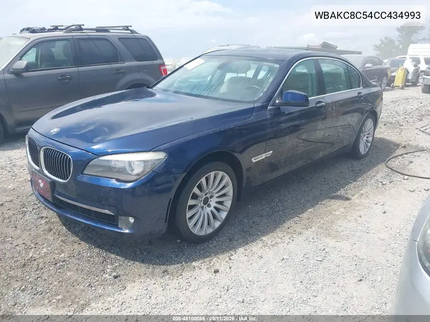 2012 BMW 7ER VIN WBAKC8C54CC434993 — фото 2