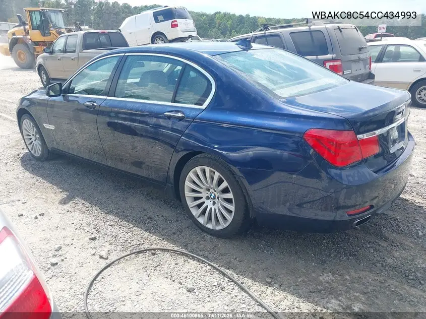 2012 BMW 7ER VIN WBAKC8C54CC434993 — фото 3