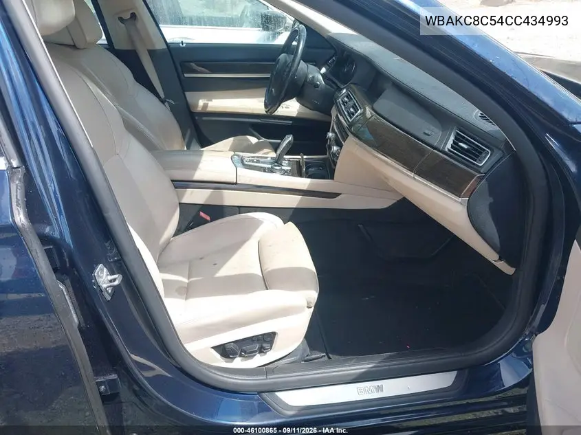 2012 BMW 7ER VIN WBAKC8C54CC434993 — фото 5