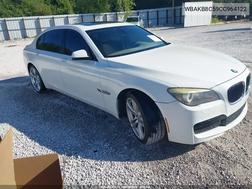 BMW 7ER 2012, VIN WBAKB8C59CC964122